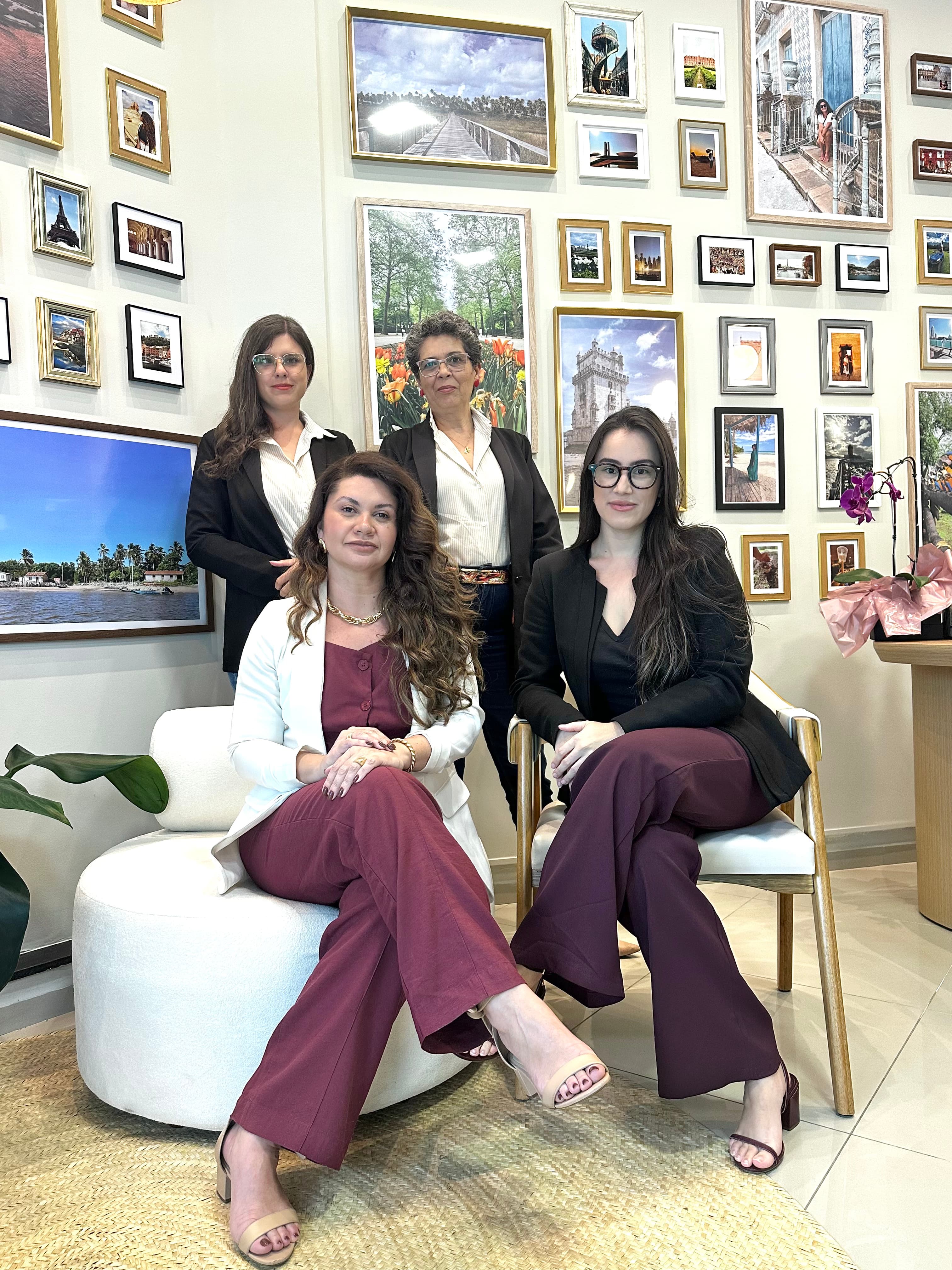 Colaboradores Flávia, Guta e Rosane